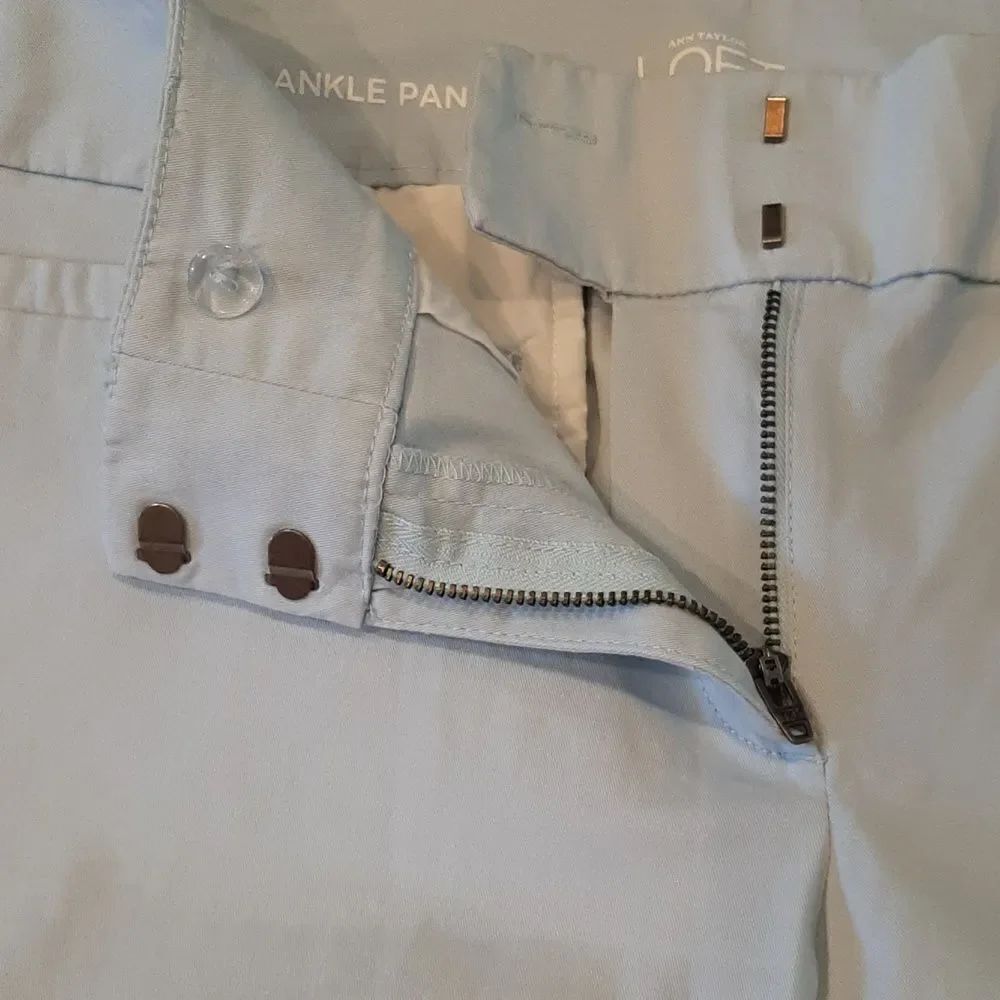 LOFT Light Blue Ankle Pant - Picture 6 of 9